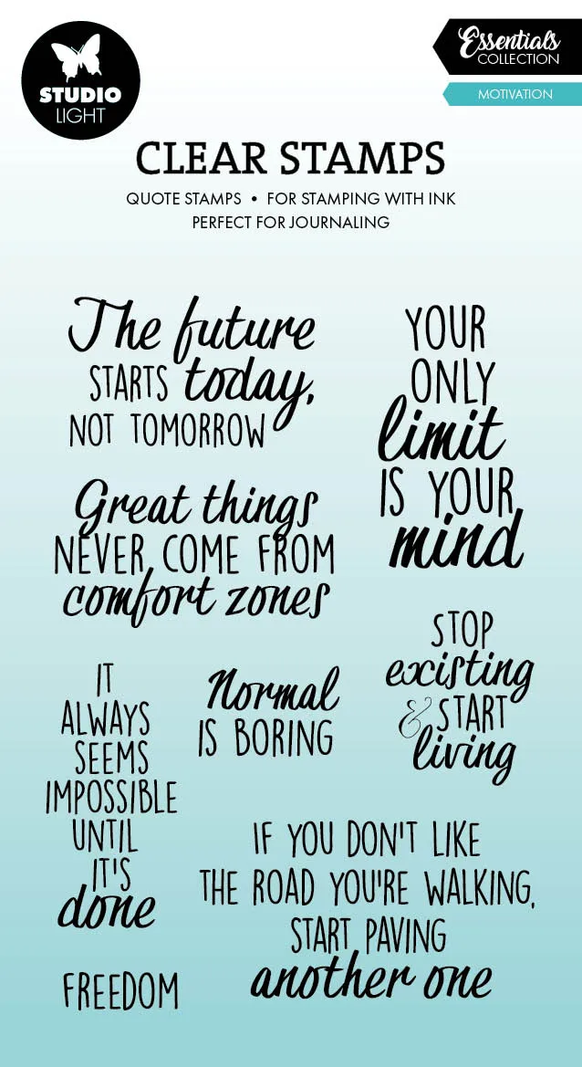 Studio Light Essentials Quotes Motivation stempel motivasjon