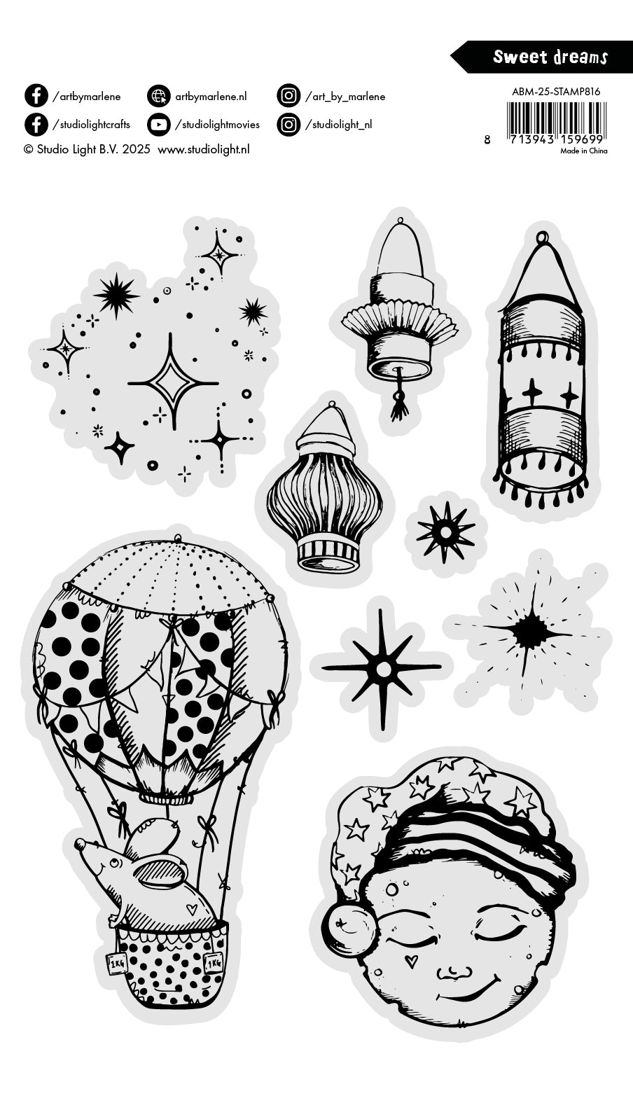 Art by Marlene 2025 stempel Sweet dreams collage