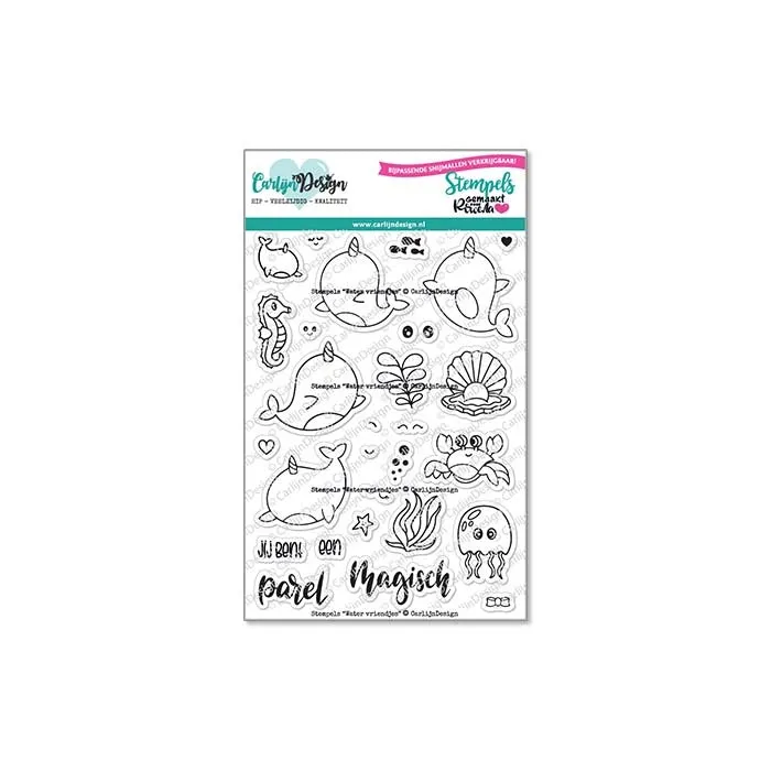 CarlijnDesign Rowena CDST-0123 stempler vannvenner A6
