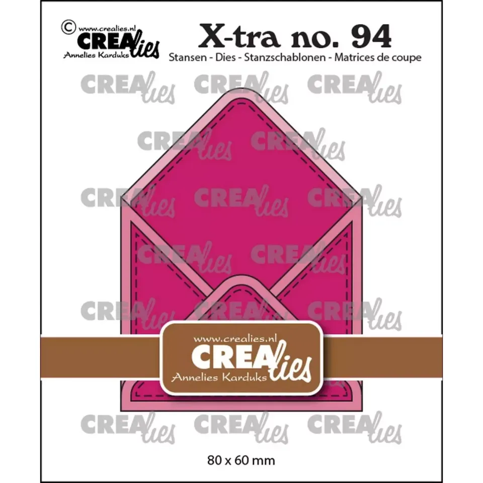 Crealies X-tra Open Envelope dies konvolutt