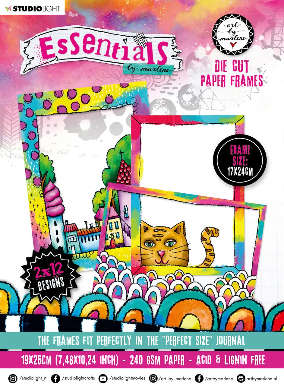 Studio Light Art by Marlene Paper Frames papirblokk 24 ark rammer