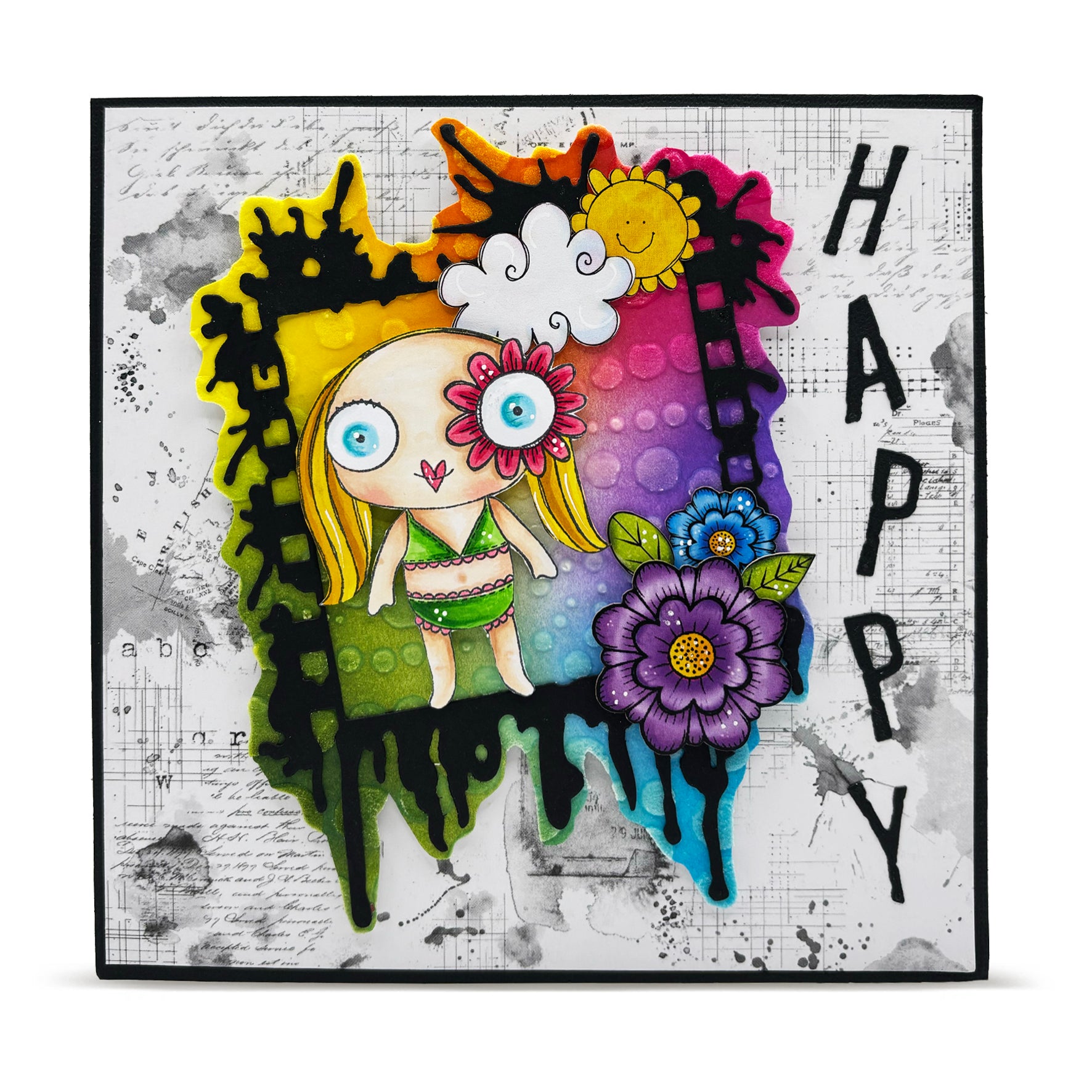 AALL & Create PC-264 Center Spin sjablong 15x15 cm