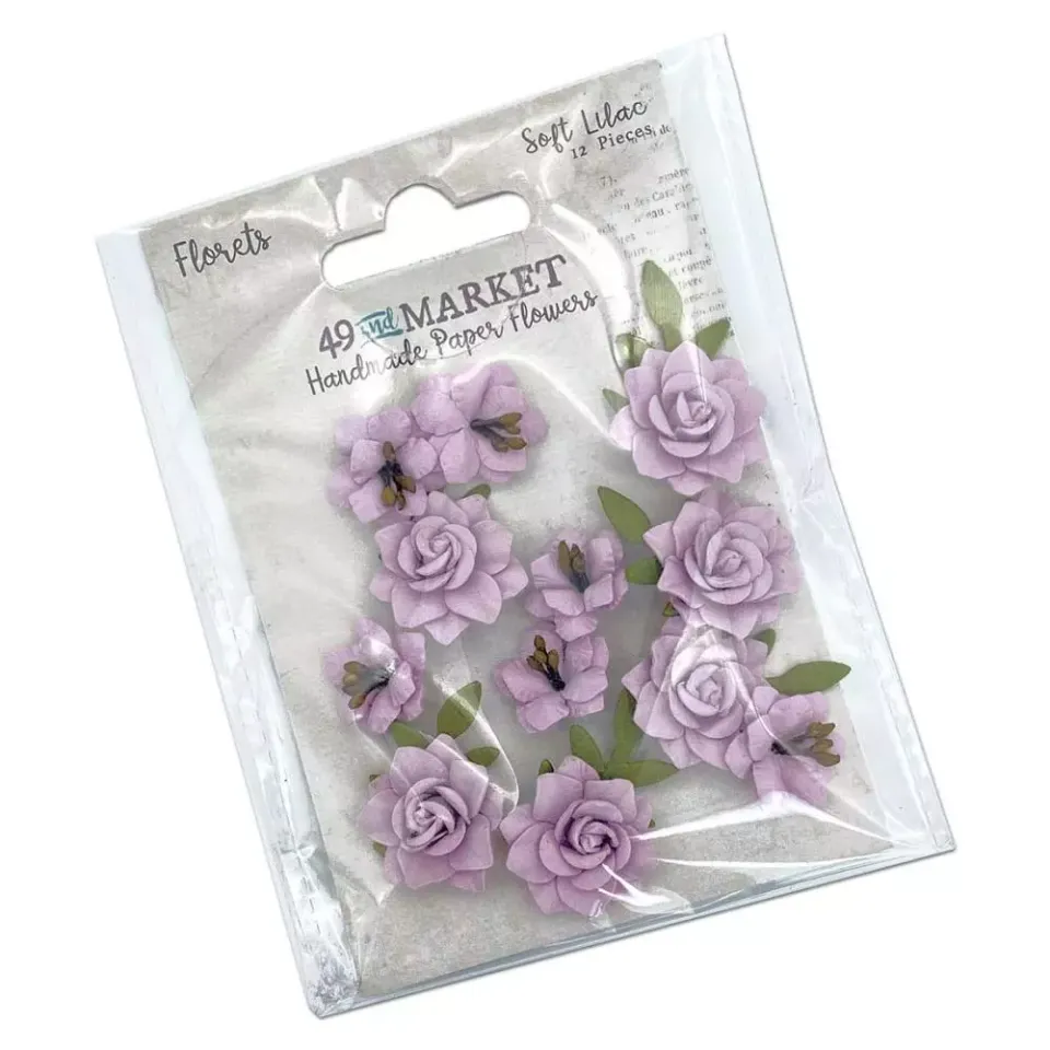 49 and Market Florets papirblomster Soft Lilac lilla