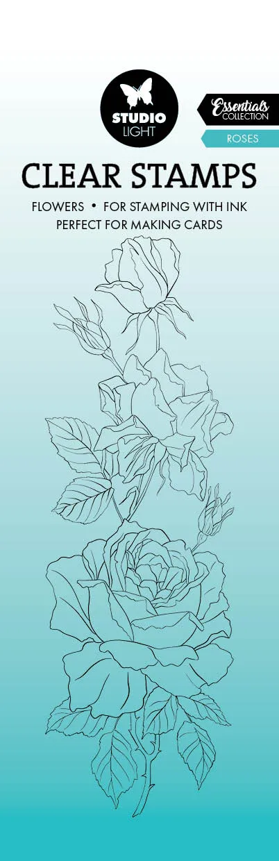 Studio Light Essentials klarstempel Roses rosemotiv