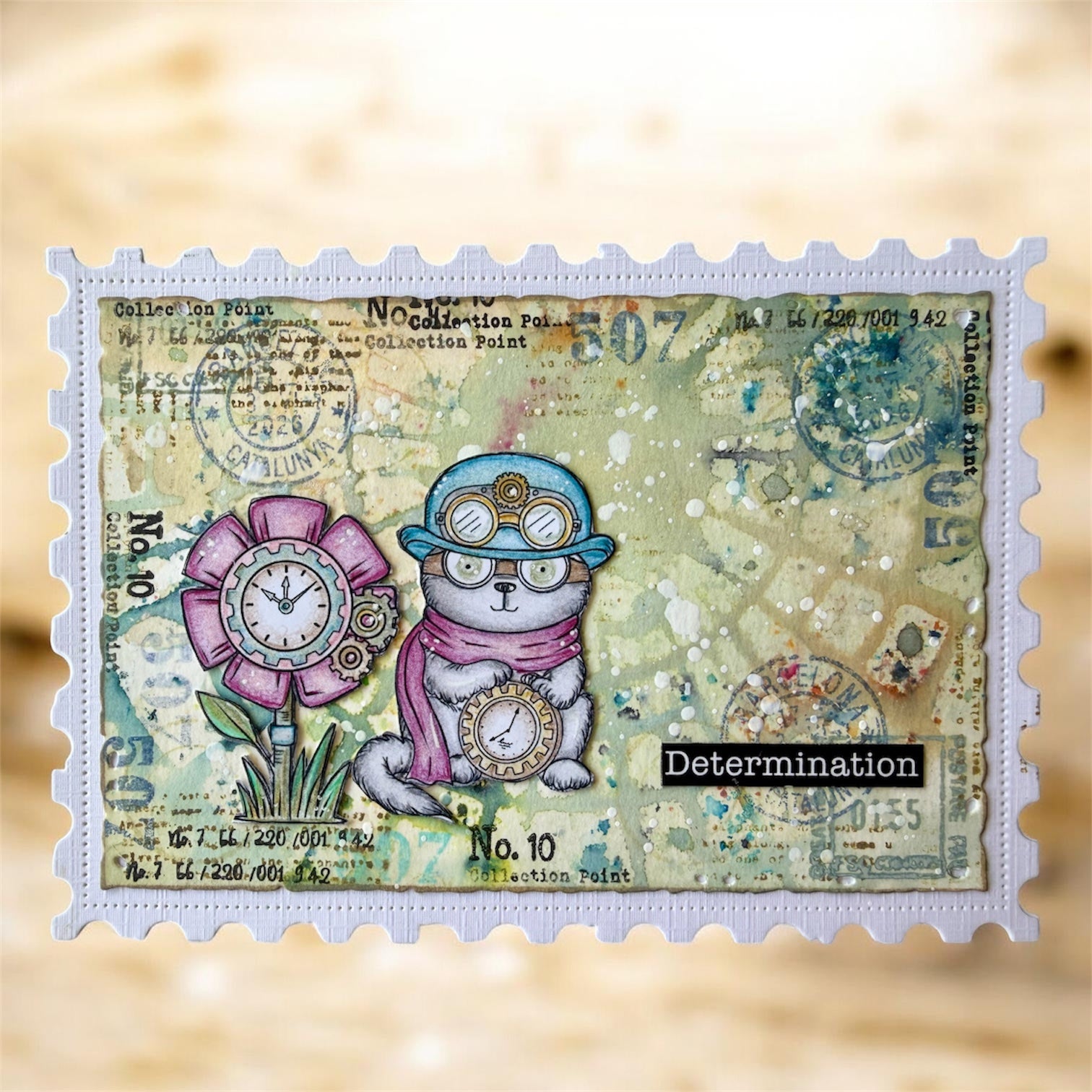 Janet Klein Steam & Wonder stempelbundle A7 – 5 sett + plakat