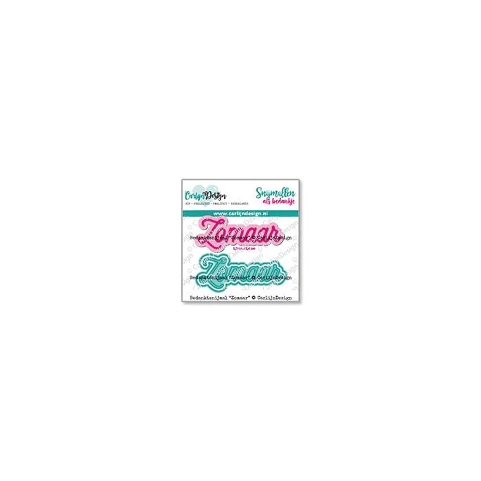 CarlijnDesign Zomaar CDBS-0004 dies takk 5,6 cm