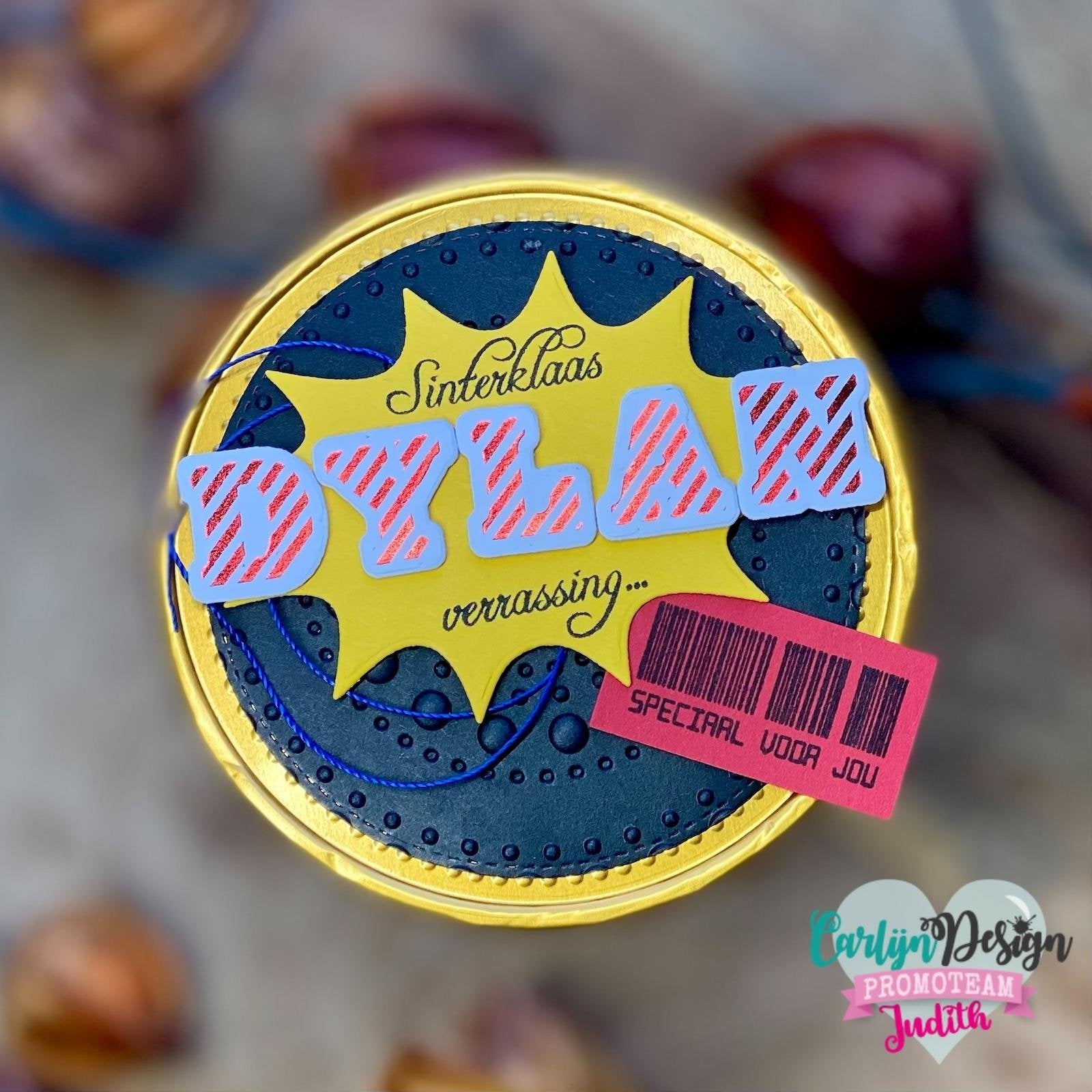 CarlijnDesign Hot foil Alfabet chocoladeletters CDHF-0060 1,5 cm