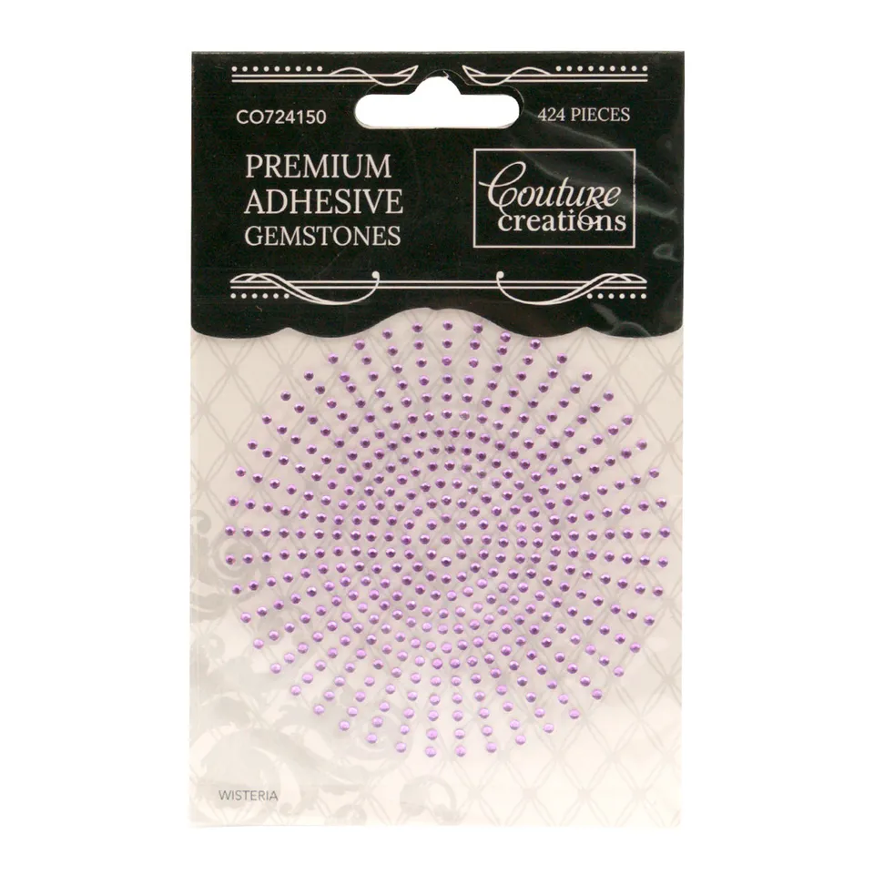 Couture Creations Wisteria Violet dekorsteiner 2 mm 424 stk