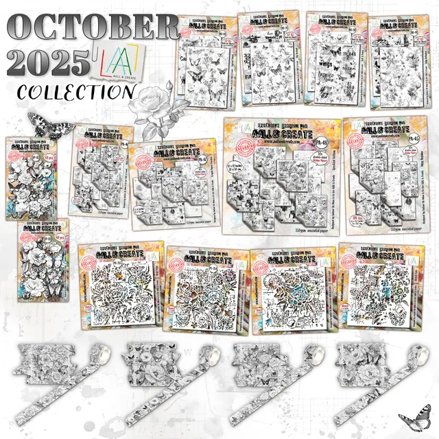AALL & Create October 2025 Complete Collection pakke papir washi