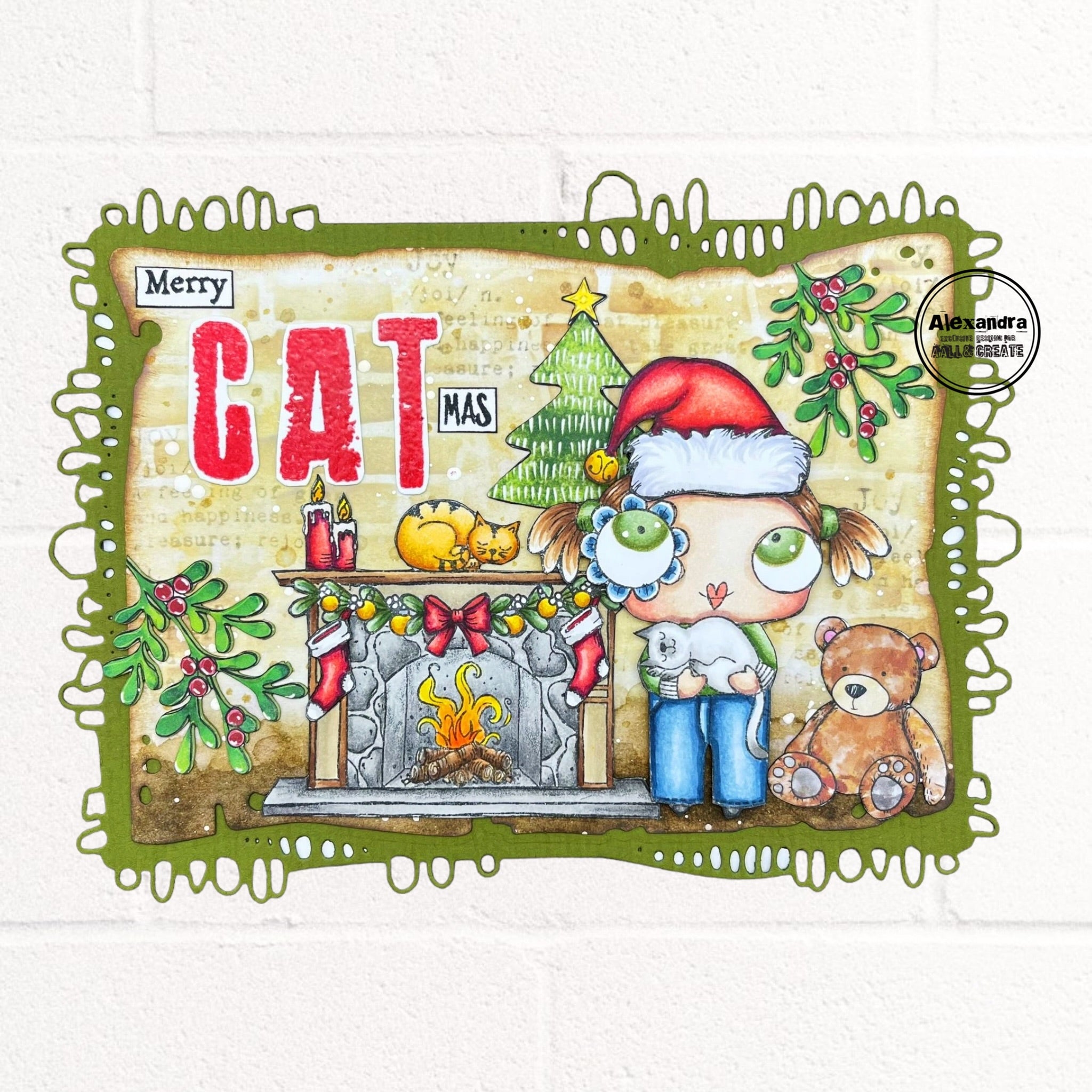 AALL & Create TP-397 Grungy Alphabet stempelsett A5 bokstav