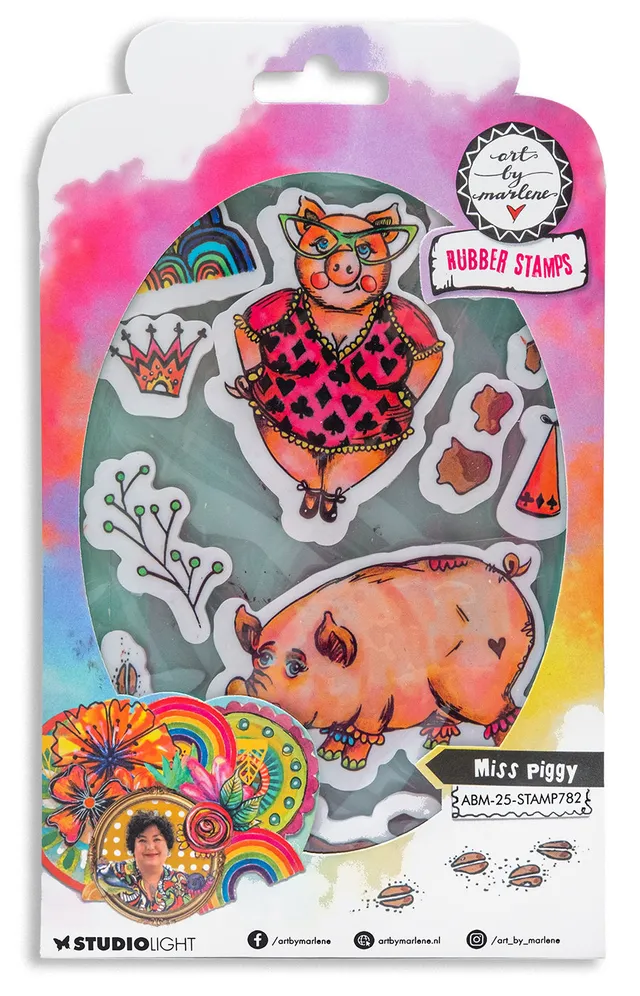 Studio Light Art by Marlene Miss Piggy clingstempel gummi