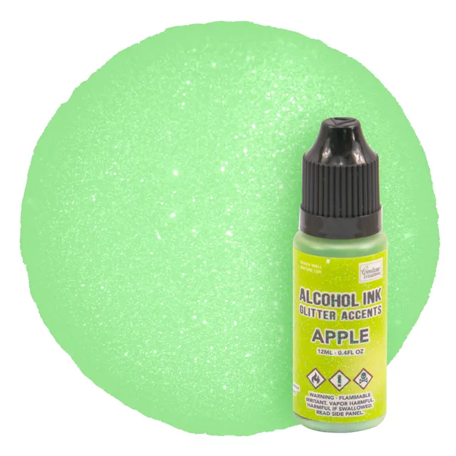 Couture Creations Alcohol Ink Glitter Accents Apple alkoholblekk 12 ml