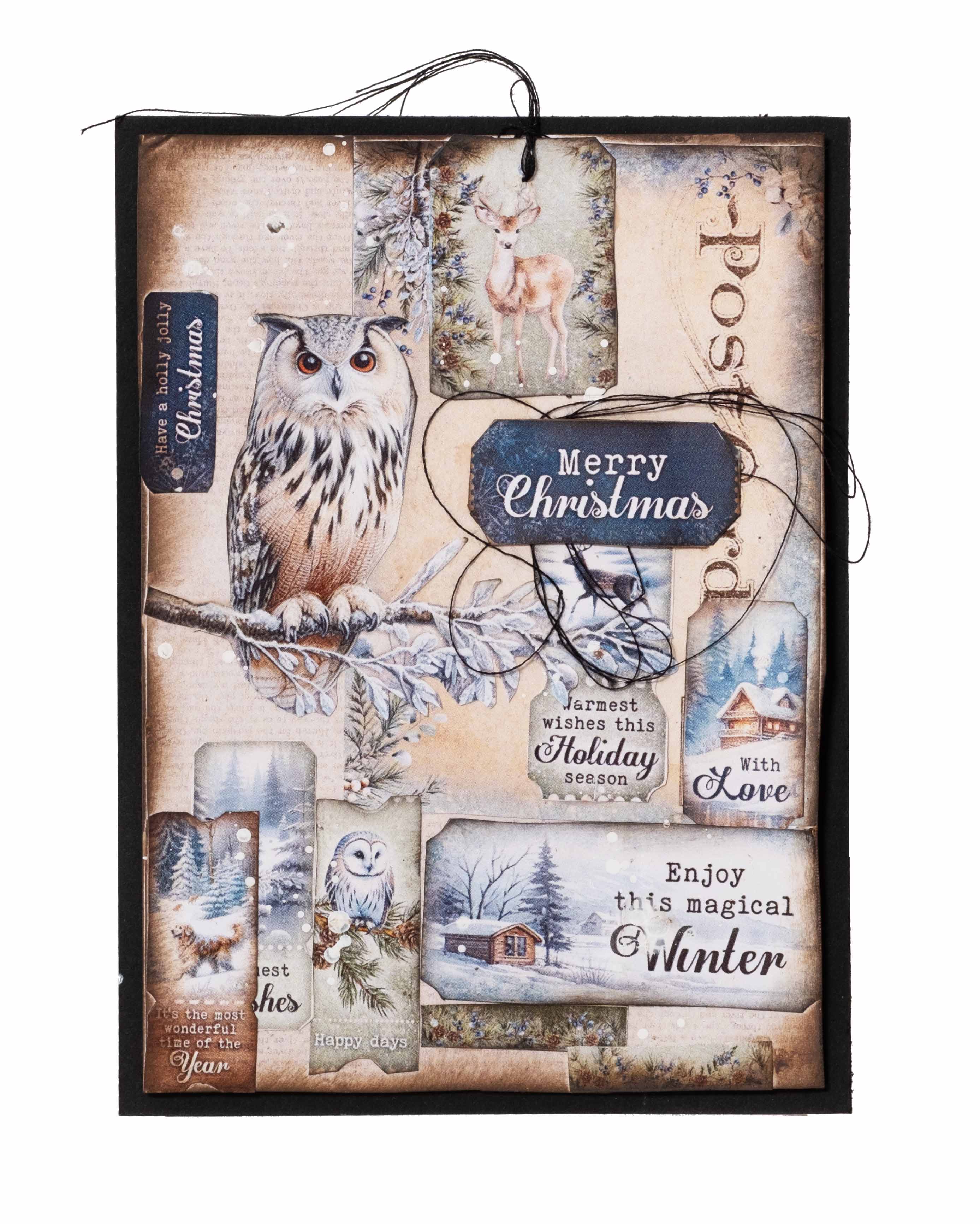 Studio Light Essentials Winter Wonderland papirblokk mini 24 ark