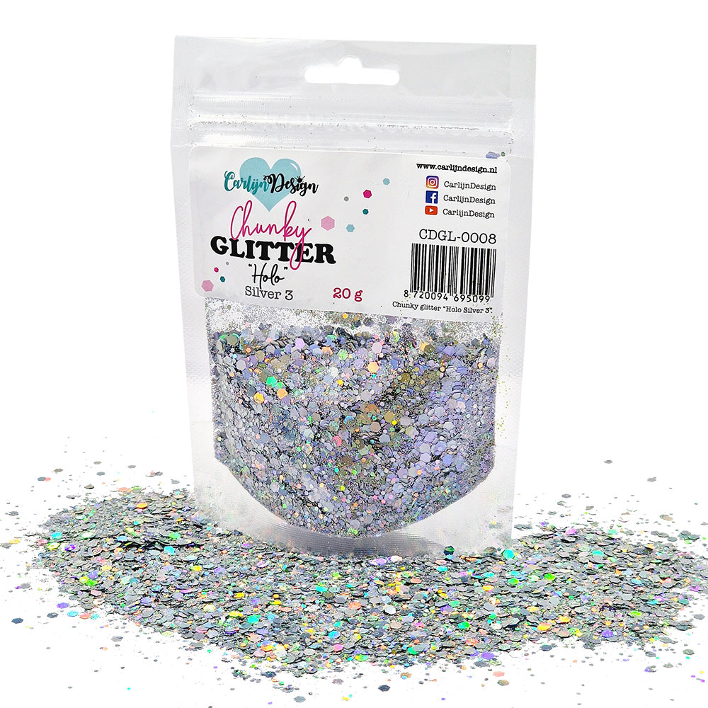 CarlijnDesign Chunky glitter COMBO PACK 2 Autumn glittermix 6x20g