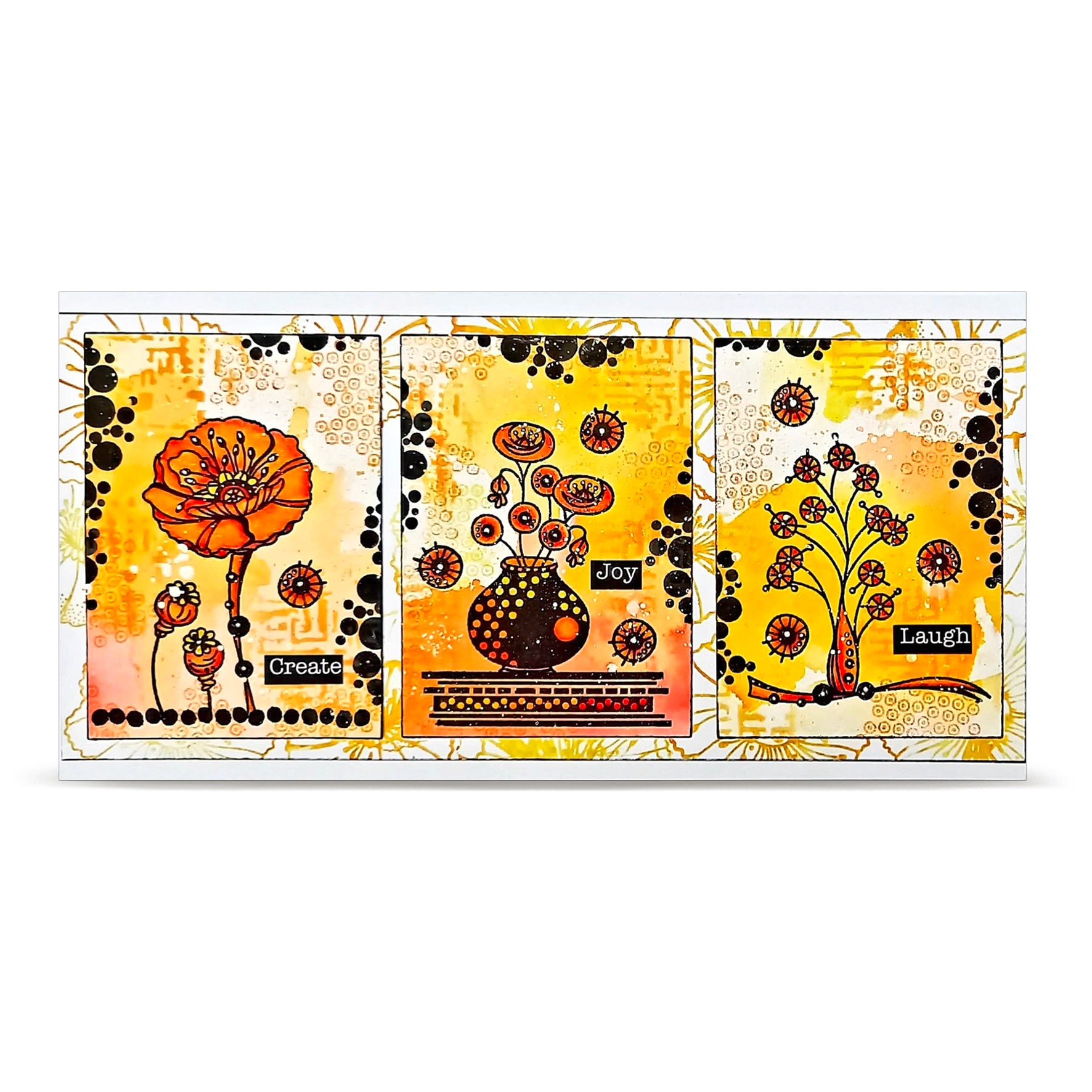 AALL & Create TP-1477 Funny Coquelicots stempelsett A6
