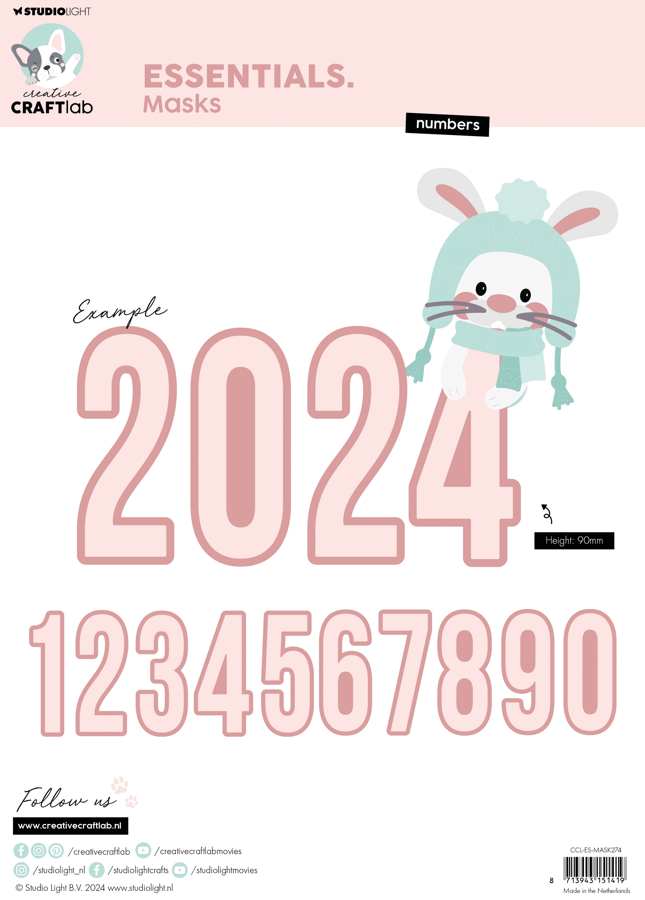 Studio Light Creative Craftlab Numbers maske tall