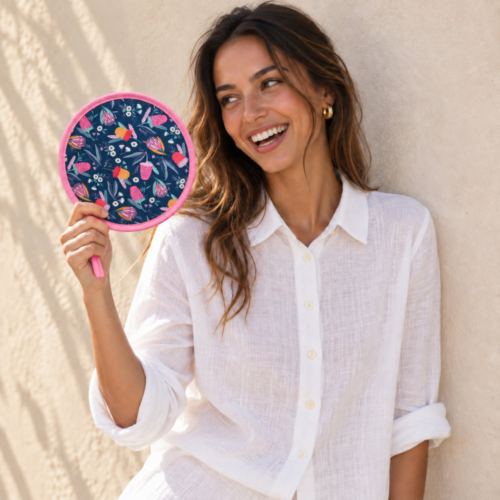 K&Co Lagoon Compact Fan minivifte banksia buds