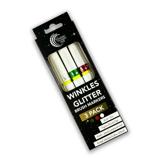 Couture Creations Winkles glittertusj festive trio 3-pk