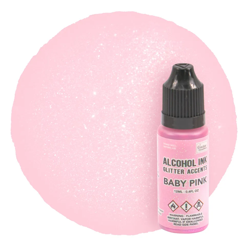 Couture Creations Glitter Accents Baby Pink blekk 12 ml