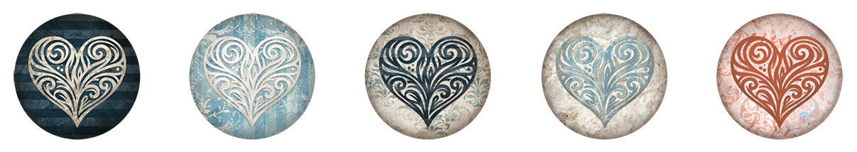 Studio Light Essentials Vintage Heart stickers hjerter