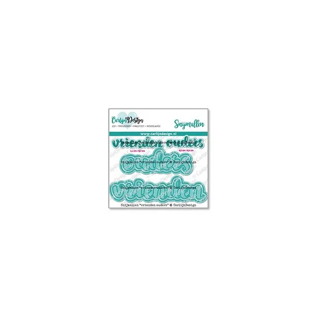 CarlijnDesign CDSN-0192 dies venner foreldre outline