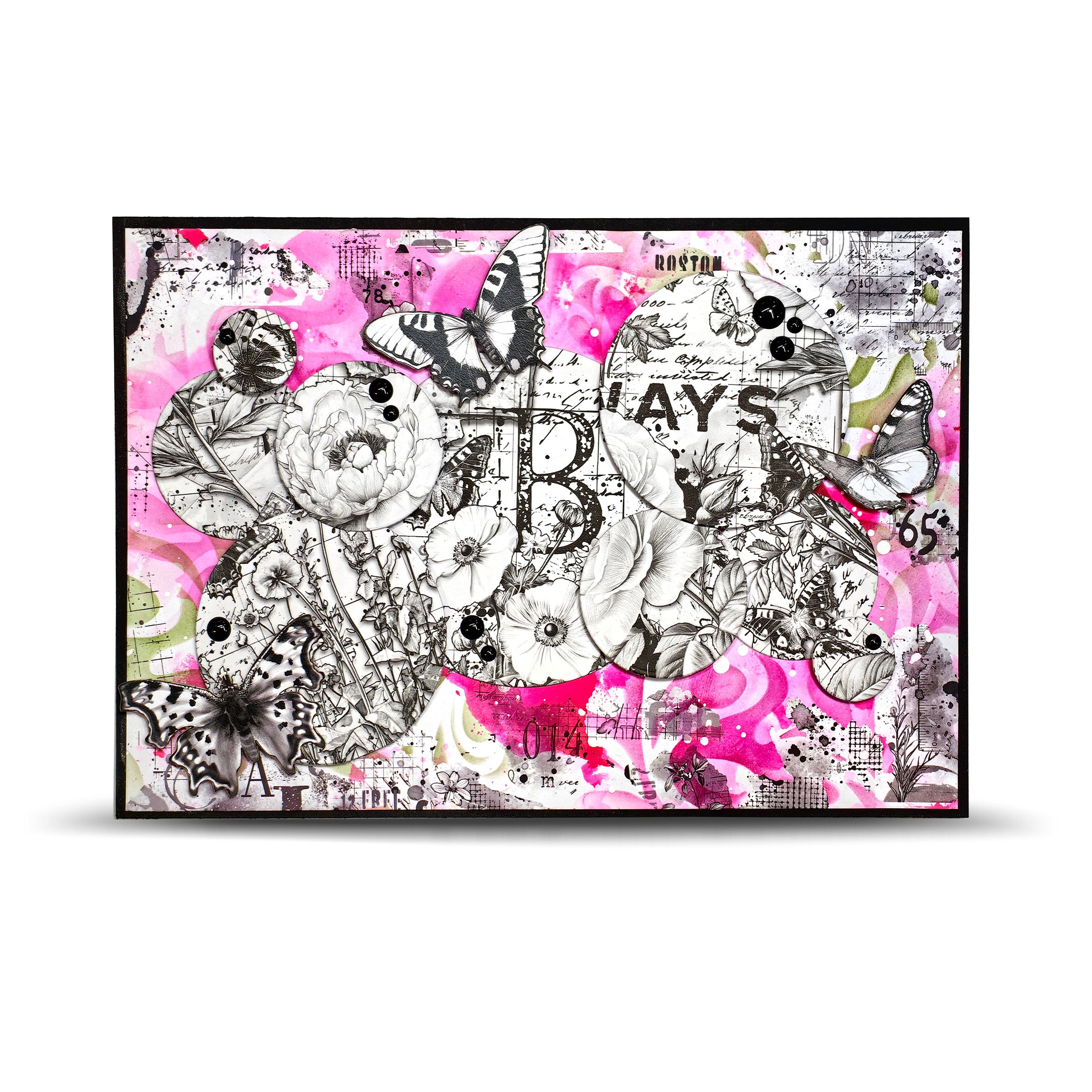 AALL & Create RO-18 Lyrical Traces rub-ons 2xA5 til papir og glass
