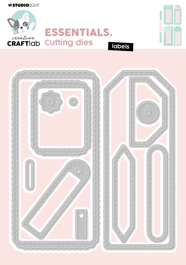 Creative Craftlab Essentials Labels dies etiketter