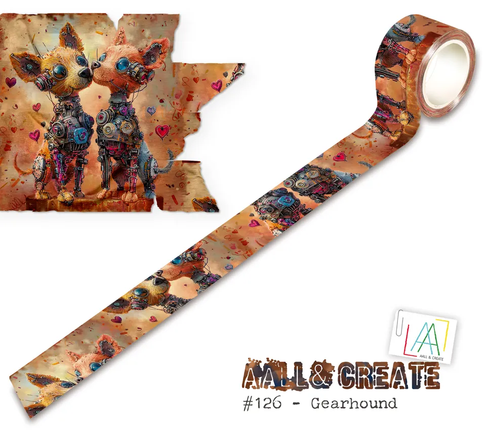 AALL & Create MT-126 Gearhound washitape 25mm x 10m