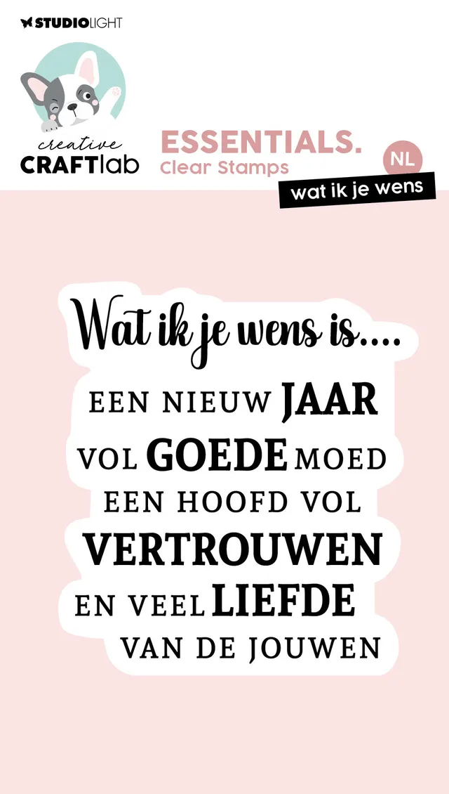 Studio Light Creative Craftlab Wat ik je wens klarstempel nederlandsk