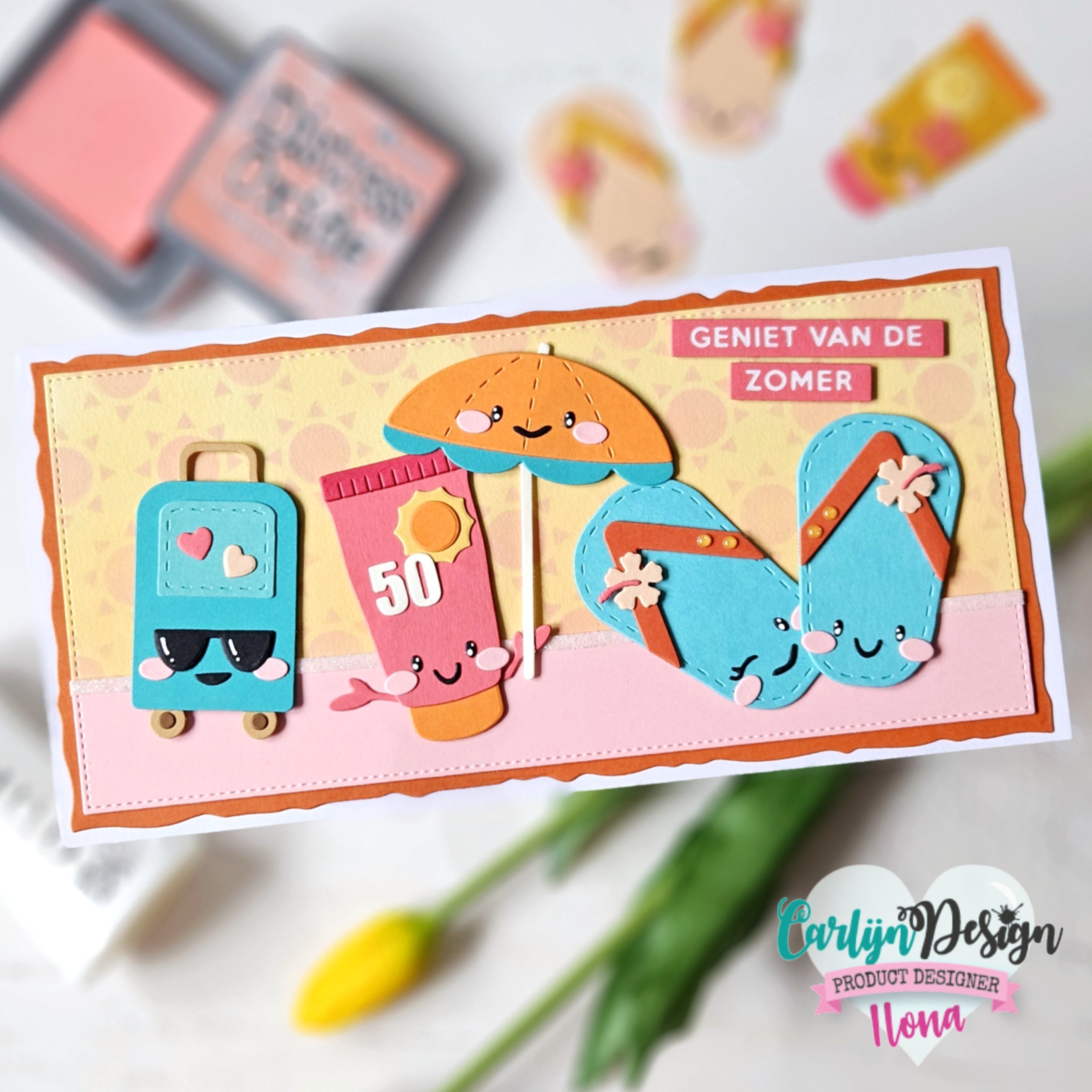 CarlijnDesign Flip Flop Friends CDSN-0313 dies sommer