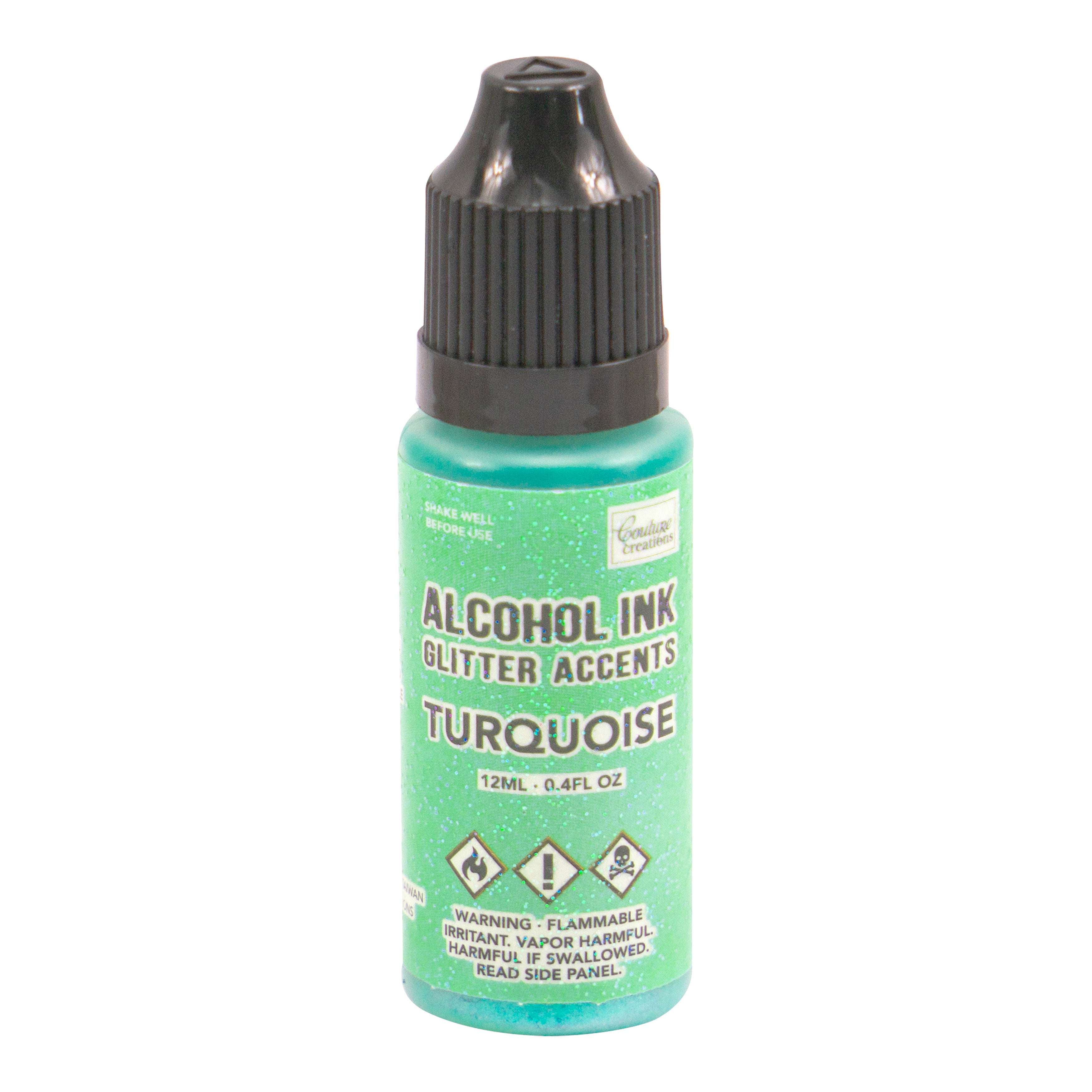 Couture Creations Alcohol Ink Glitter Accents alkoholblekk turkis 12 ml