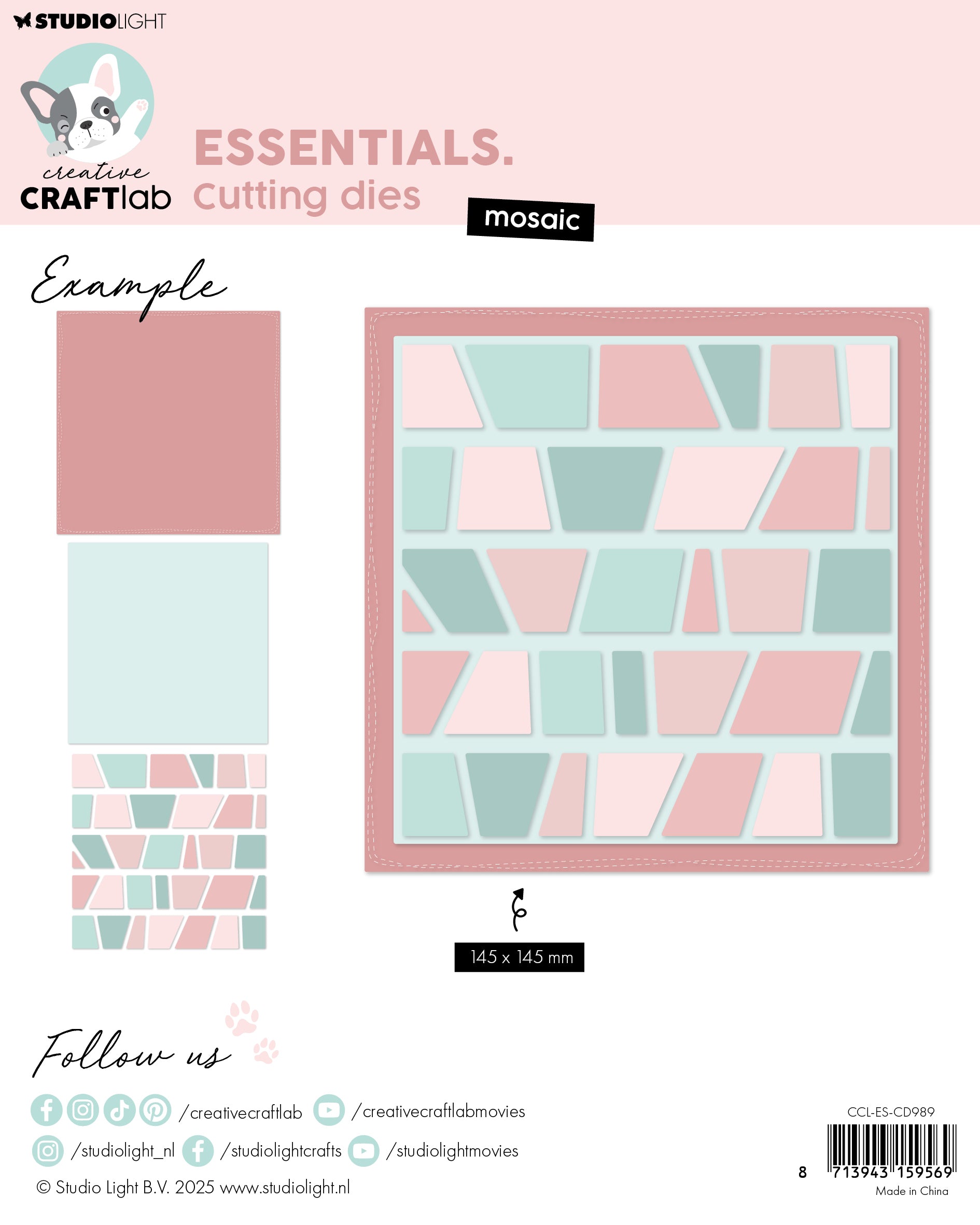 Studio Light Creative Craftlab Mosaic dies 147×147 mm