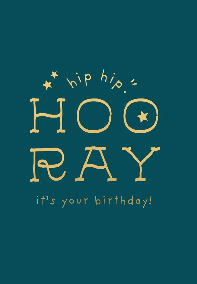 KaiserCraft Explorer Mates Hooray gratulasjonskort 13x18 cm