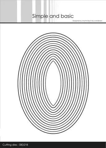 Simple and Basic Single Pierced Oval dies oval
