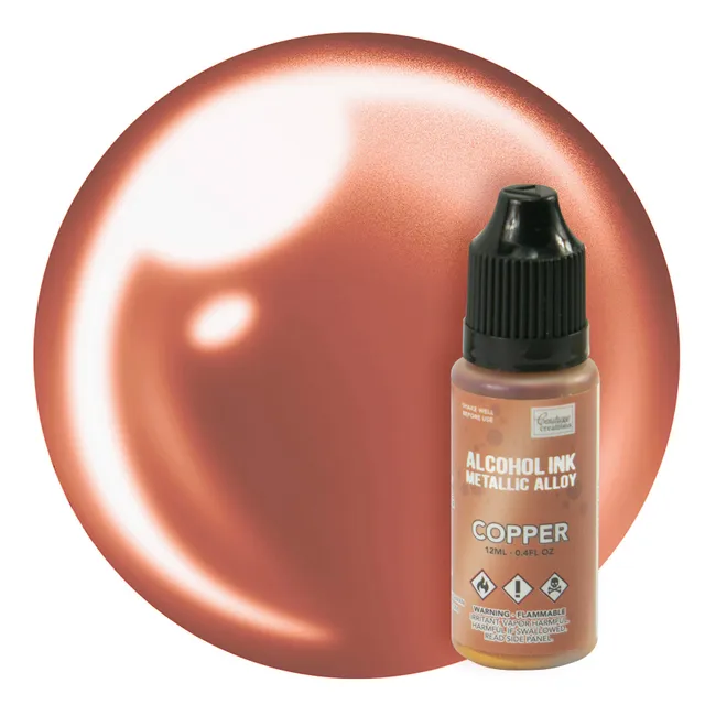 Couture Creations Metallic Alloy alcohol ink Copper 12 ml kobber