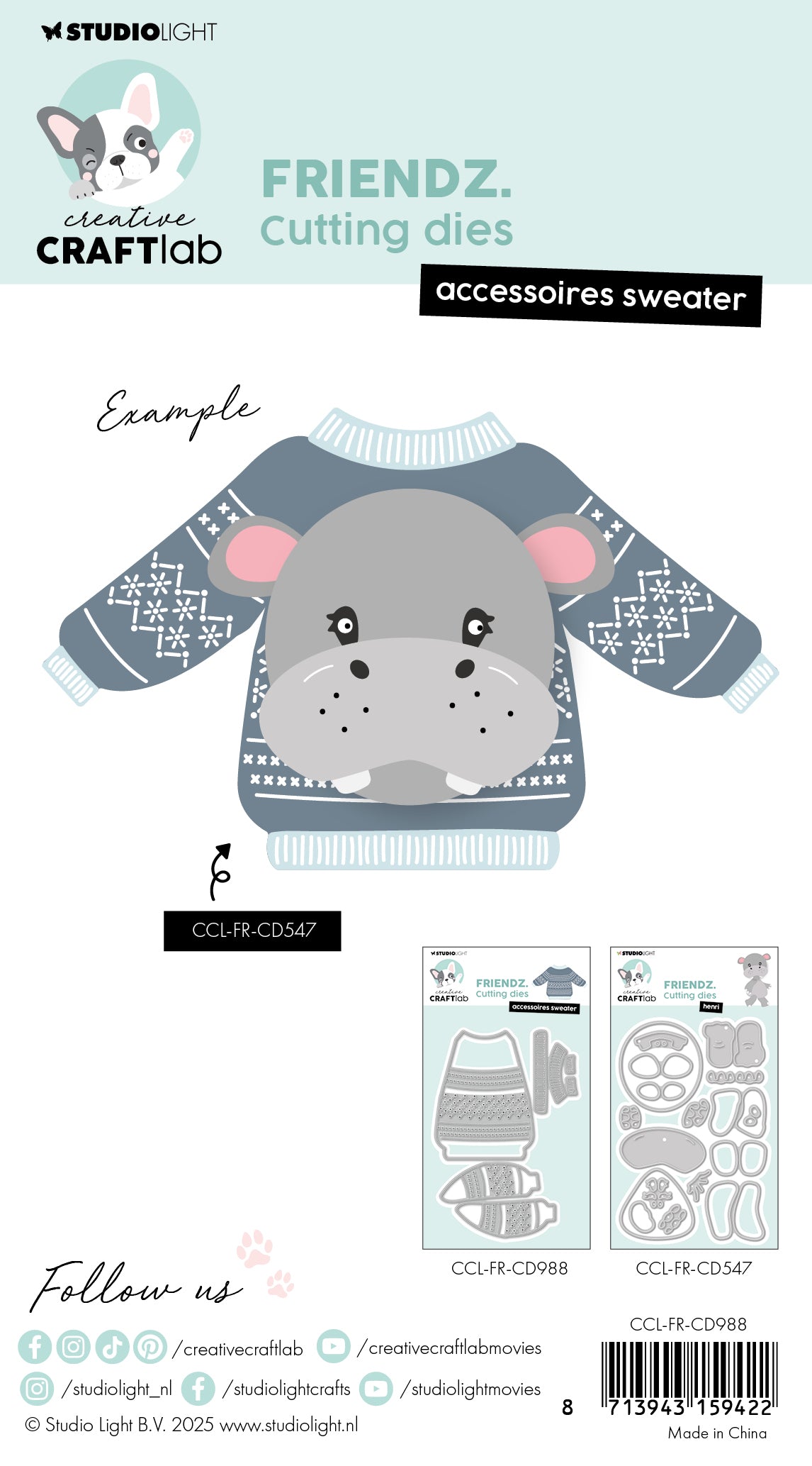 Creative Craftlab Friendz Sweater dies genser