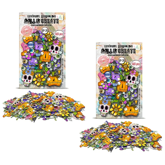 Aall and Create EP-21 dieskutt Pumps & Skullz 2-pk halloween