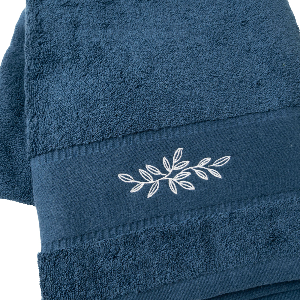 K&Co Serenity Navy badehåndkle 70x140 cm bomull