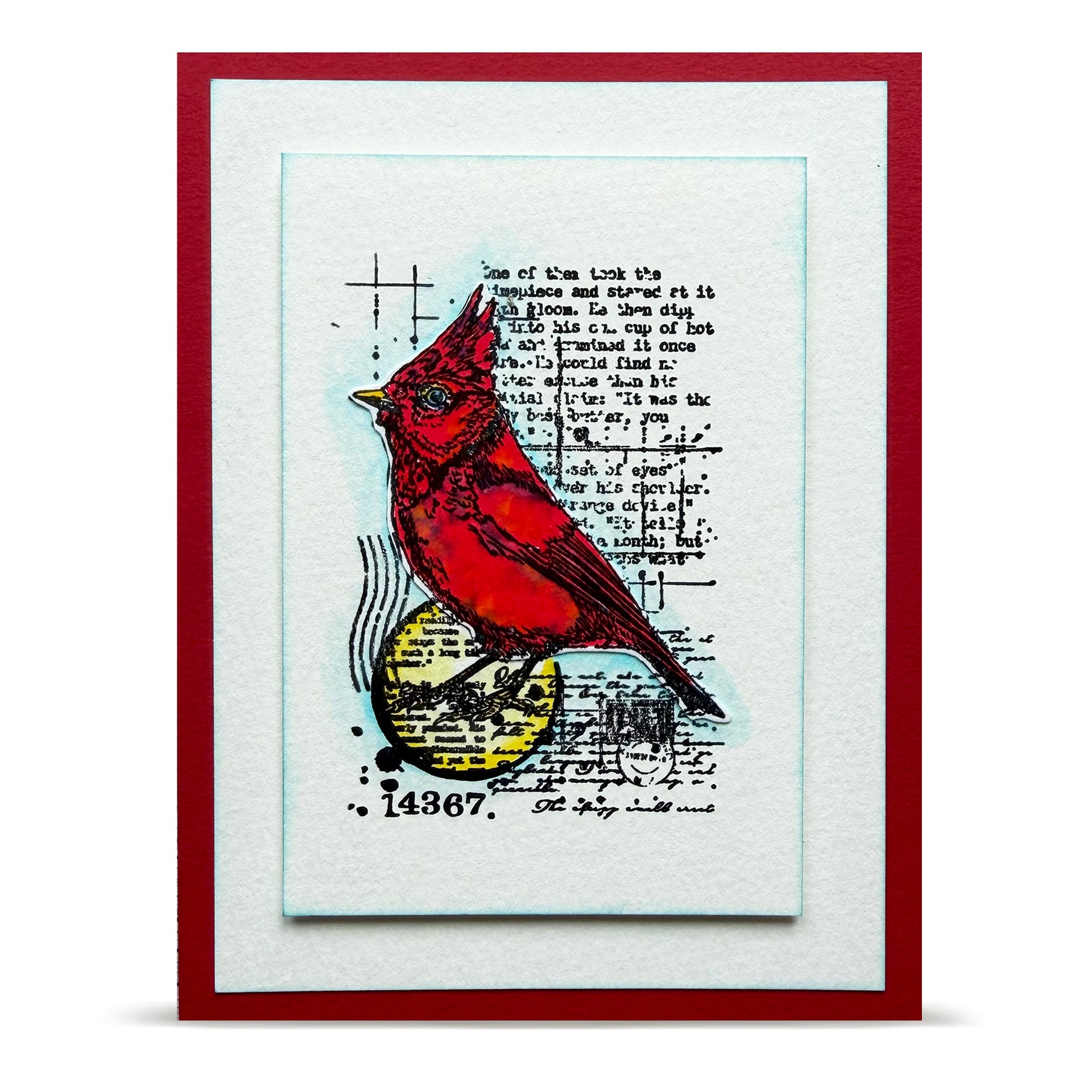 Aall and Create TP-1352 Cardinal Stare stempel A7 fugl