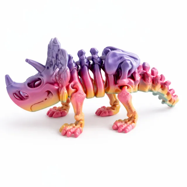 KaiserCraft Kids 3D Print Triceratops Rainbow dinosaurleke