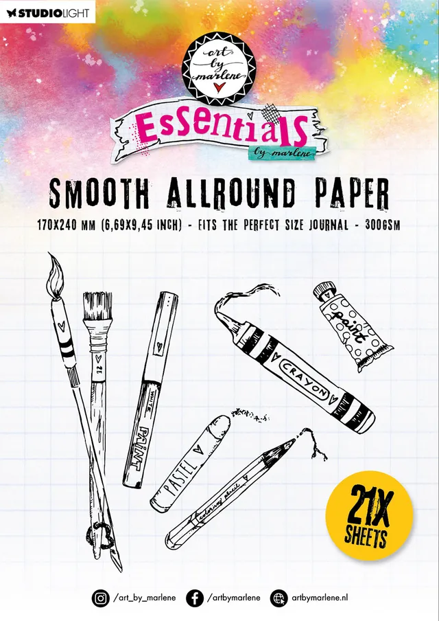 Art by Marlene Essentials Allround Paper papirblokk A4