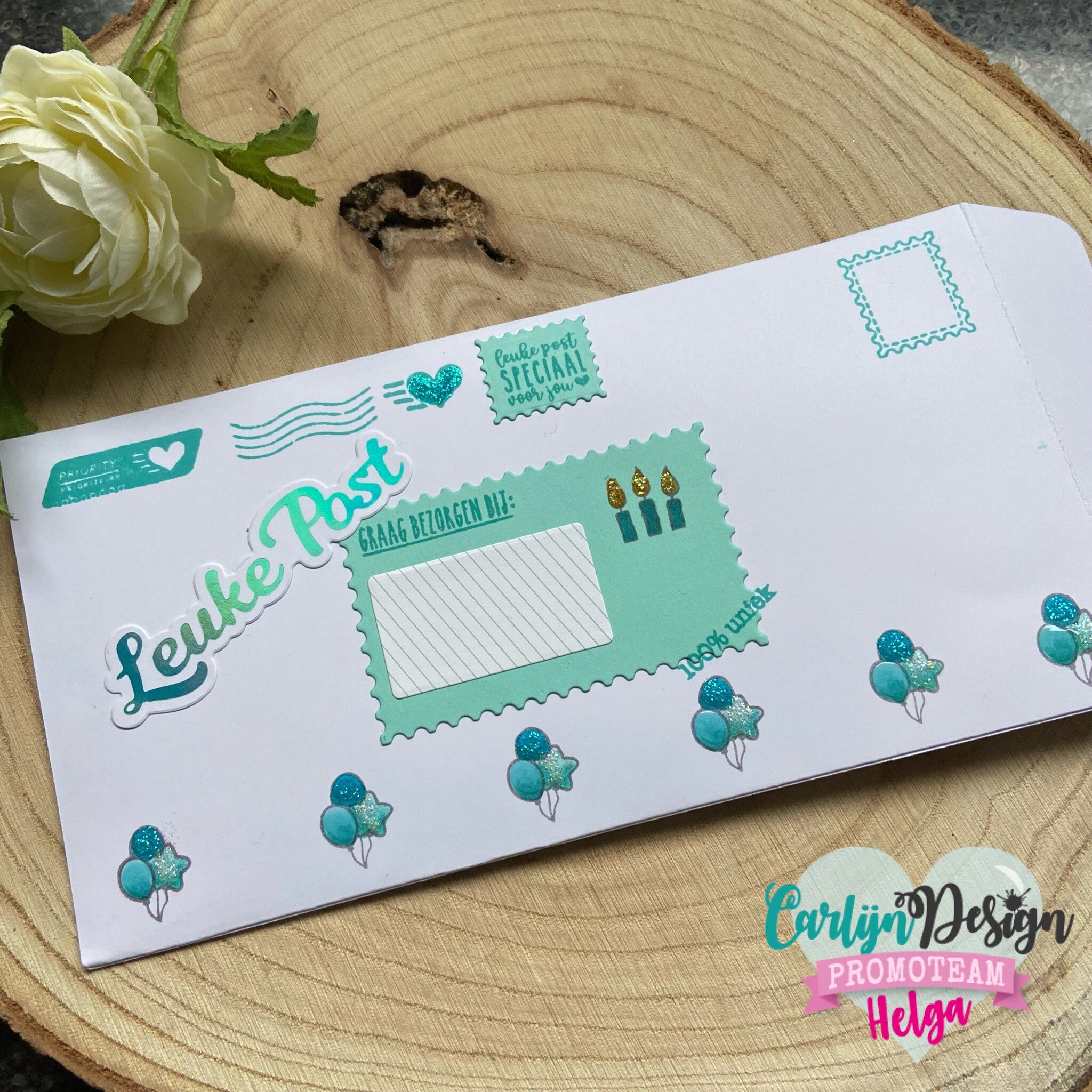 CarlijnDesign Leuke post hot foil-plate CDHF-0016