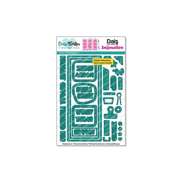CarlijnDesign CDSN-0357 diesett polaroid strip 5x13