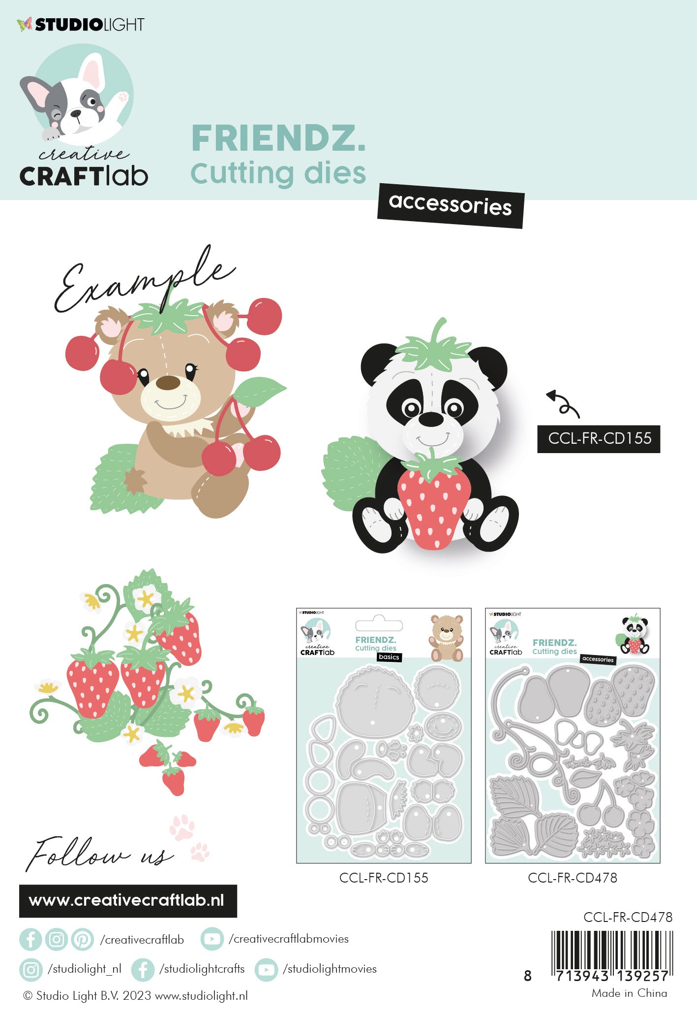 Studio Light Friendz Strawberries Accessoires dies jordbær