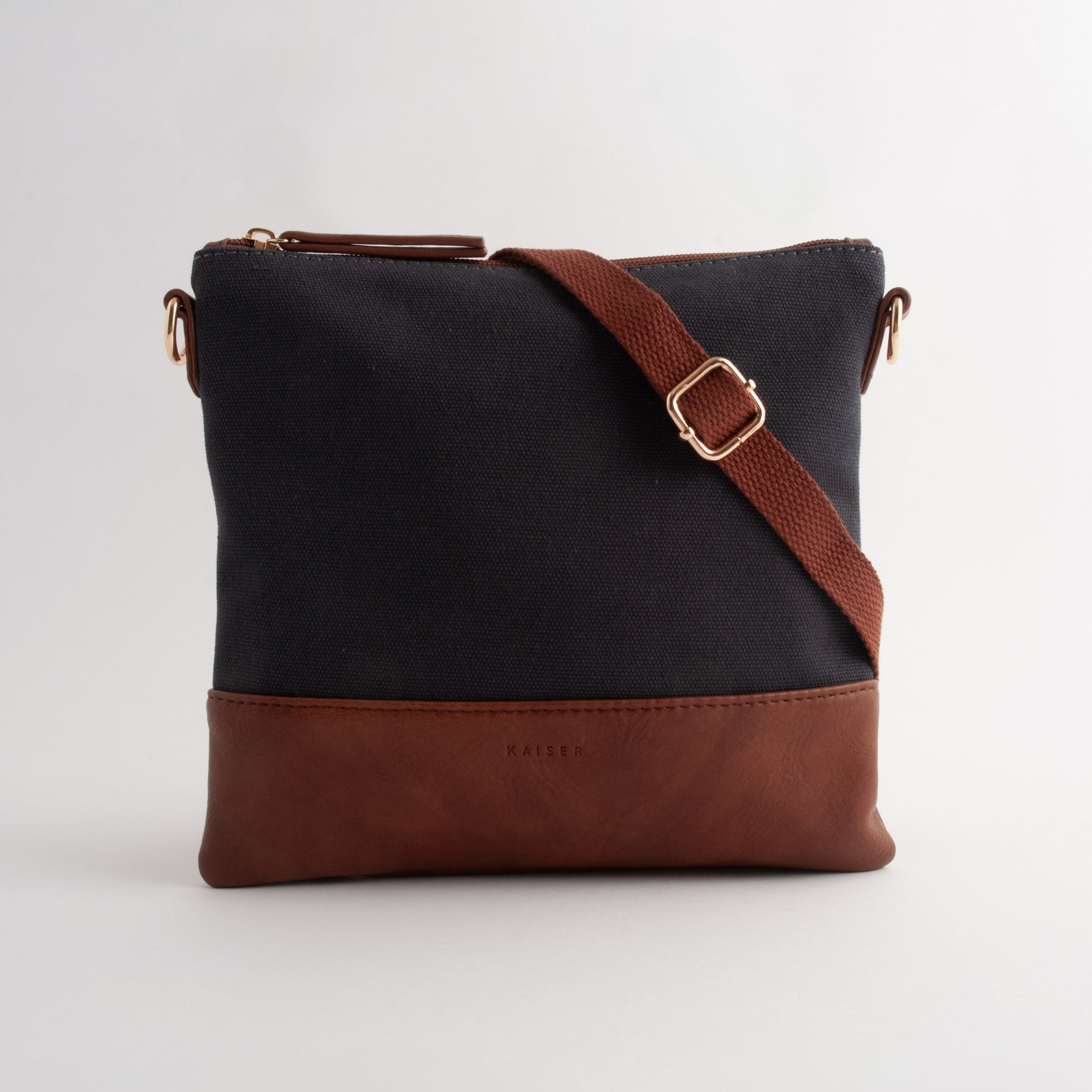 KaiserCraft Canvas Square Shoulder skulderveske navy canvas