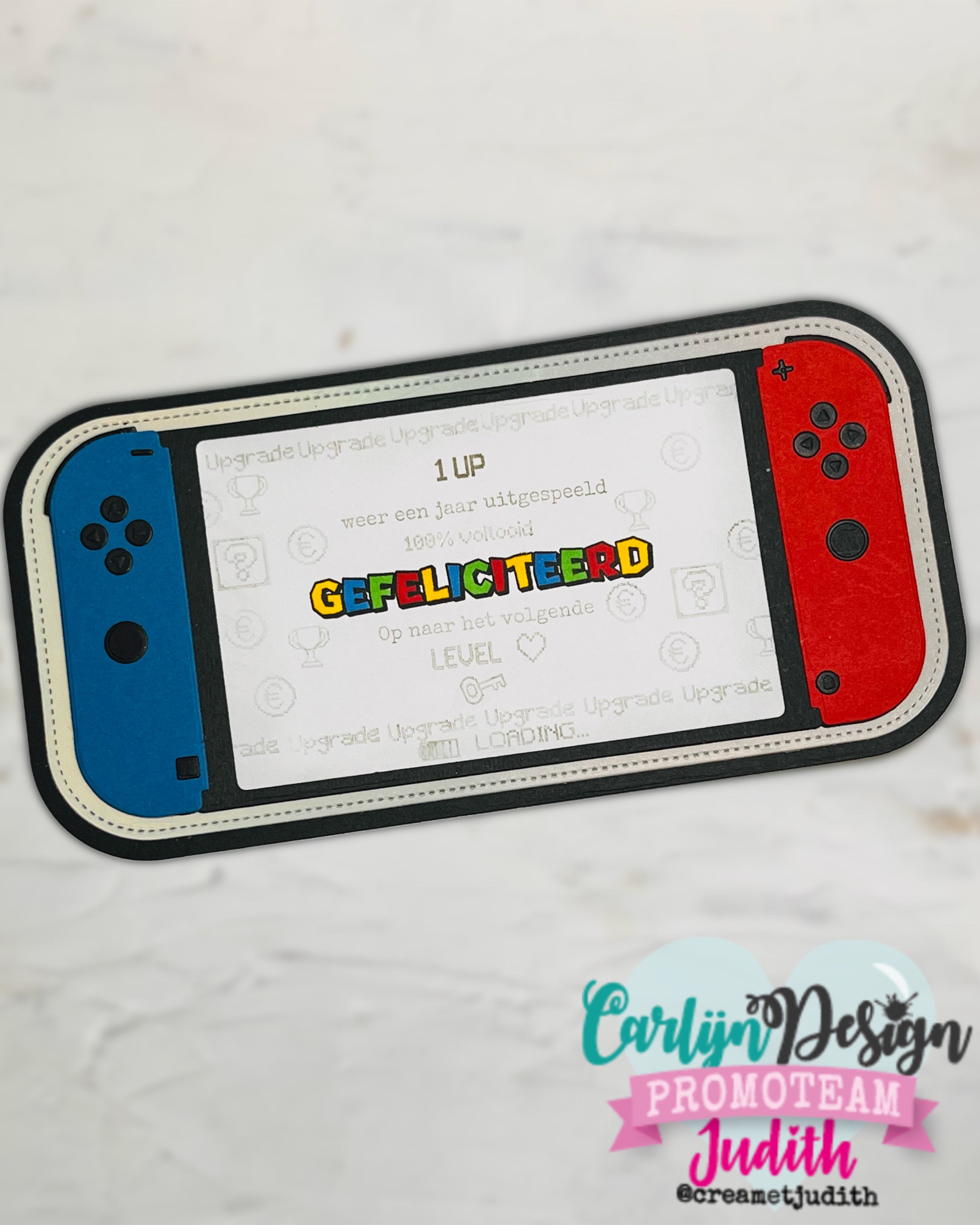 CarlijnDesign Gamers 1 CDST-0163 stempel A6 gaming