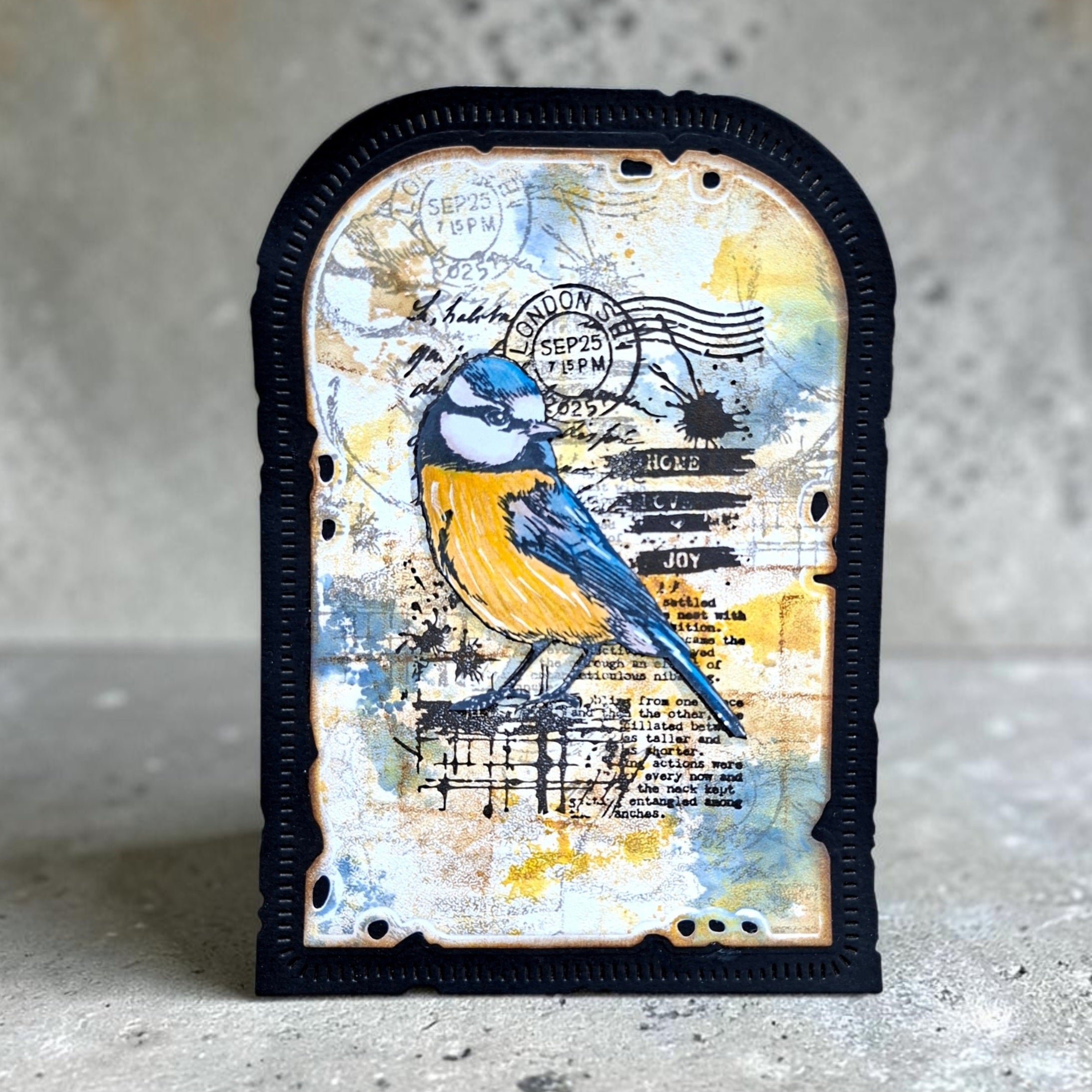 AALL & Create TP-1351 Hearted Tit stempelsett A7 fugl