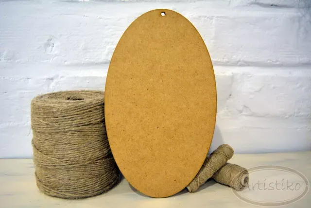 Korthobby Artistiko Oval plate metallpynt