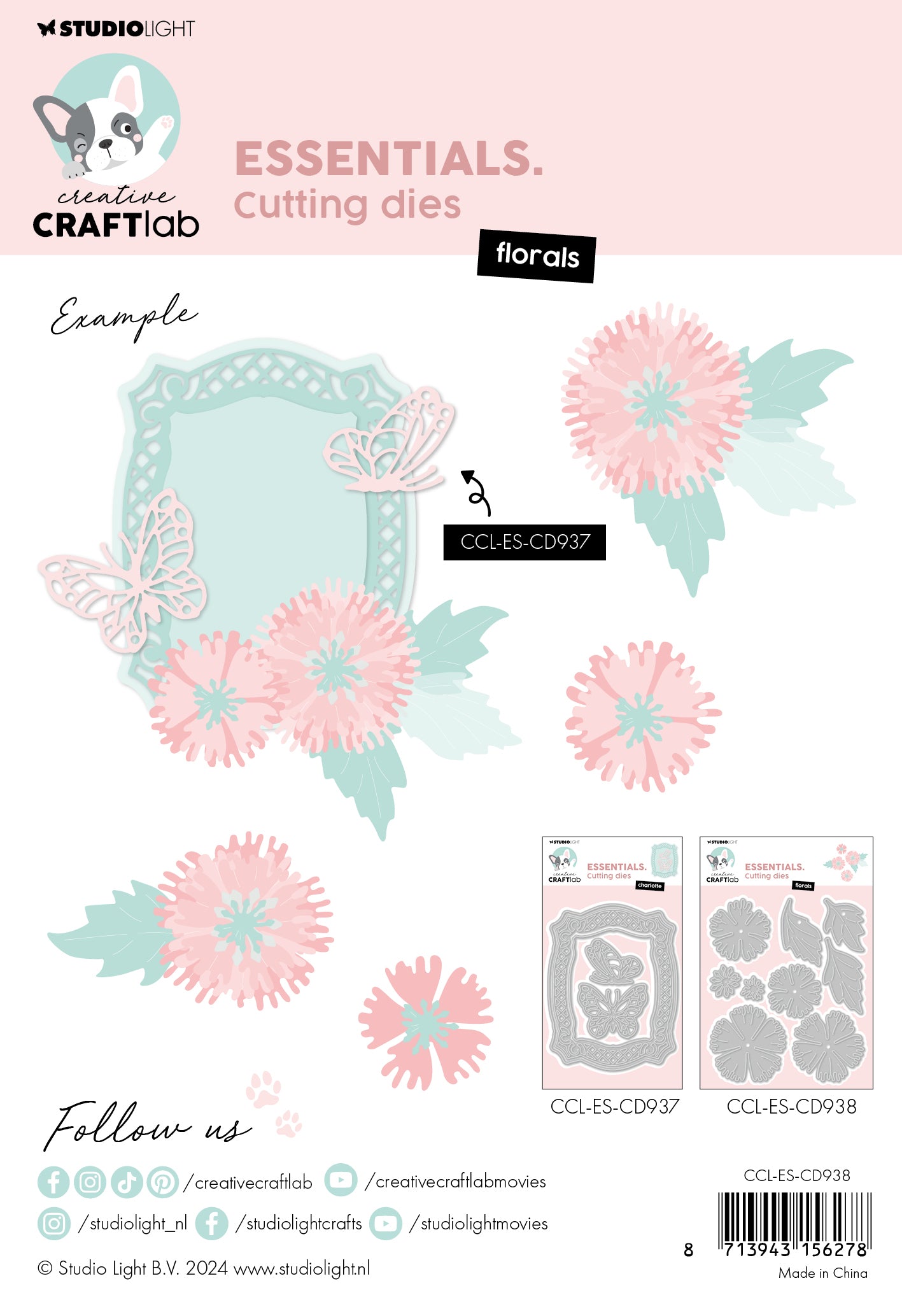Creative Craftlab Essentials dies Florals blomster
