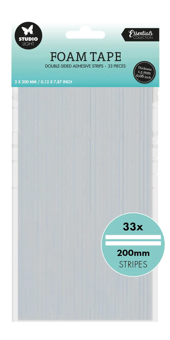 Studio Light Essentials skumtape strips 33 stk 3D